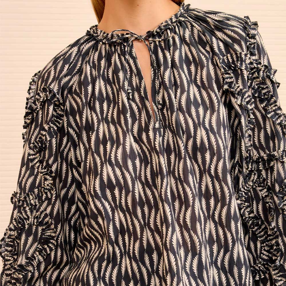 Ulla Johnson - Blouse Azrou - Graphite