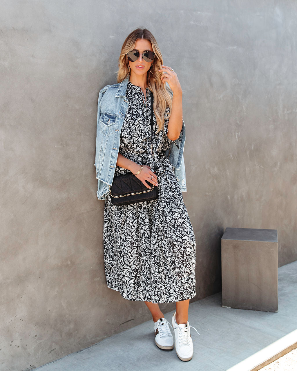 Untamed Beauty Printed Pocketed Midi Dress - FINAL SALE - Se7enfashion
