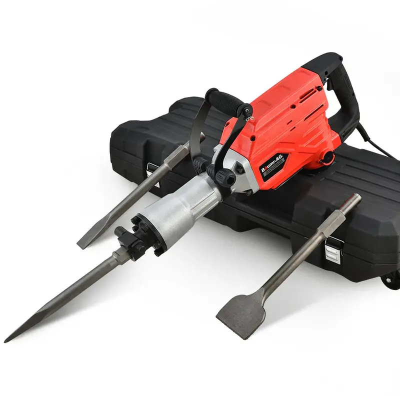 BAUMR-AG 2300W Demolition Jackhammer With 3 Chisels And Carry Case - BMJK-23S Mk II BAUMR-AG 2300W Demolition Jackhammer With 3 Chisels And Carry Case - BMJK-23S Mk II