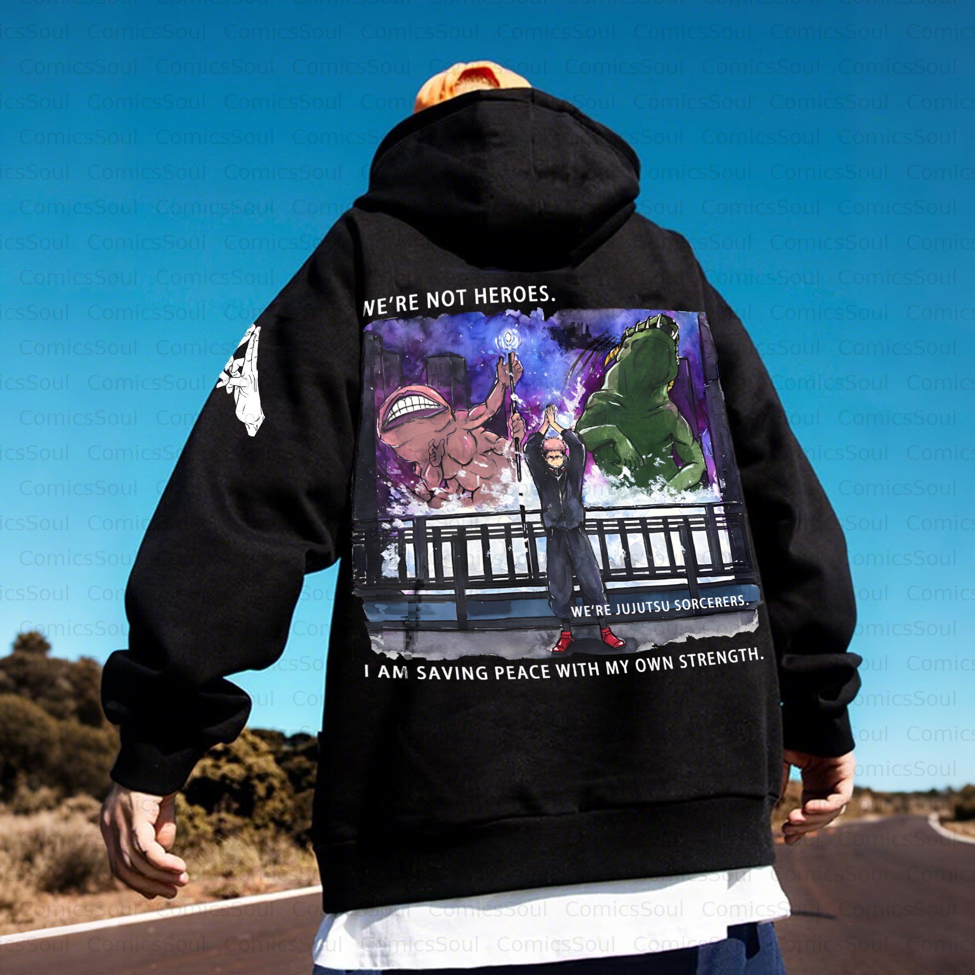 Unisex Anime Inspired Vintage Plush Hoodie