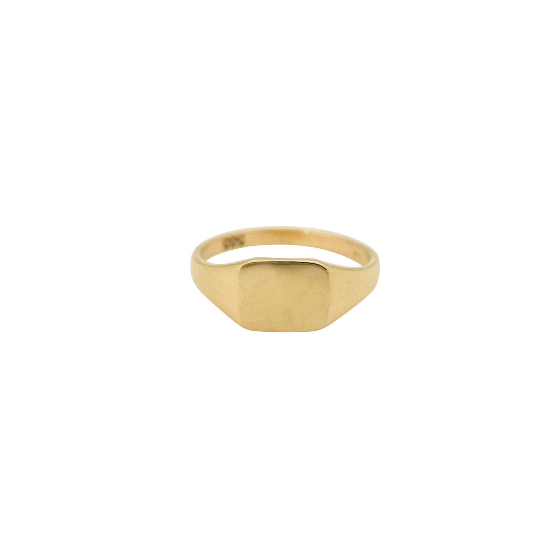 Pinky Signet Ring Square 14K