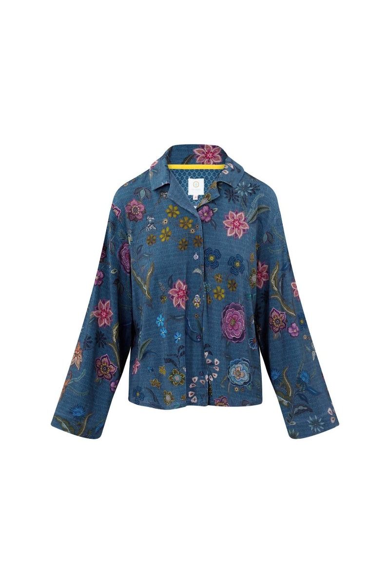 Faye Long Sleeve Top Coco Flower Blue