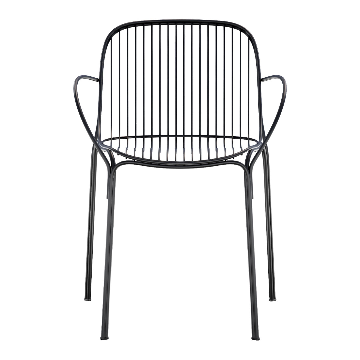 Kartell Hiray Tuinstoel met Armleuning - Zwart