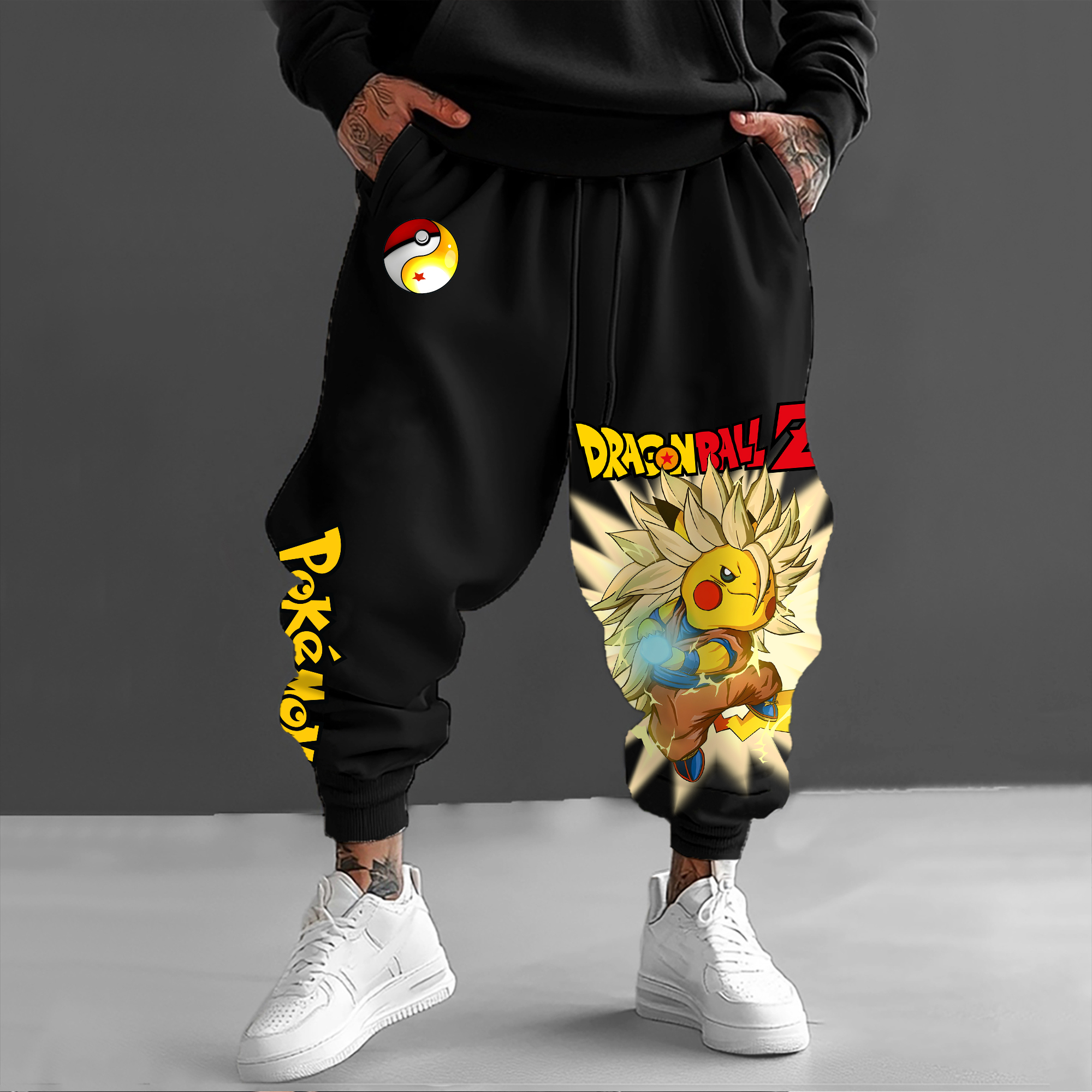 Unisex Anime Inspired Vintage Pants丨Pikachu X Comicssoul