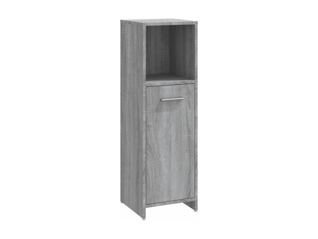 Armario auxiliar baño Decohoguera contrachapado gris 30x30x95 cm HQ5206404