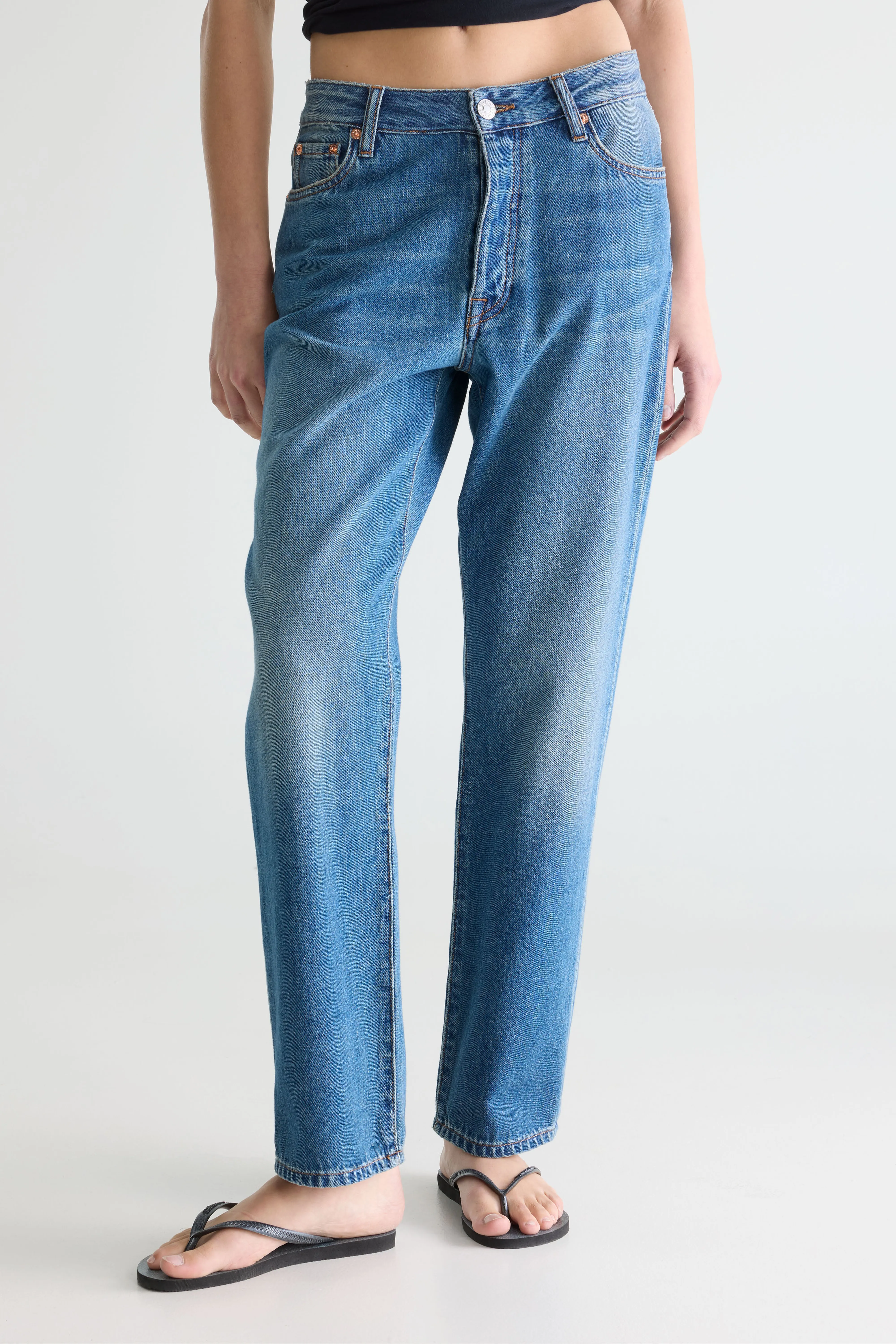 Bellerose Denim N. 34 - Regular mid-blue jeans (252 / W / USED MD BLUE)