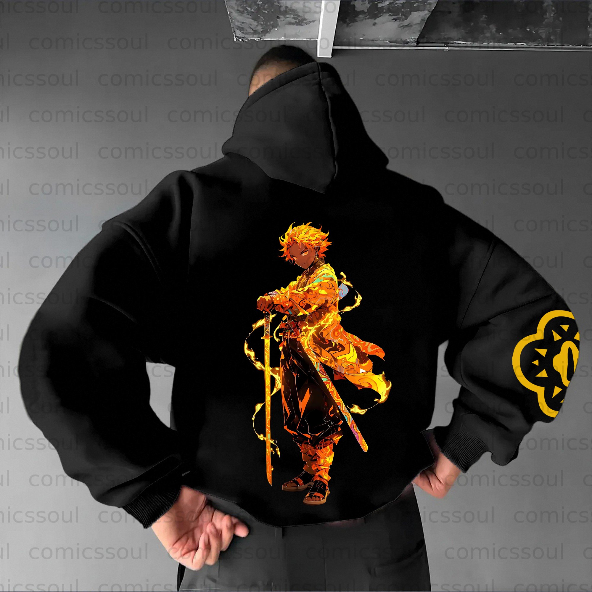 Unisex Anime Graphic Streetwear Vintage Hoodie