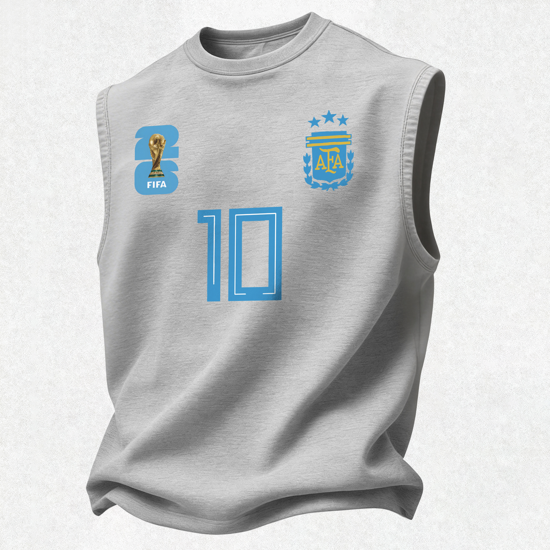 Number 10 Football Legend Blue Print Men's Tank