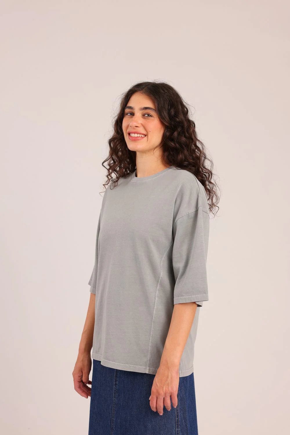 חולצה 3/4 חלקה