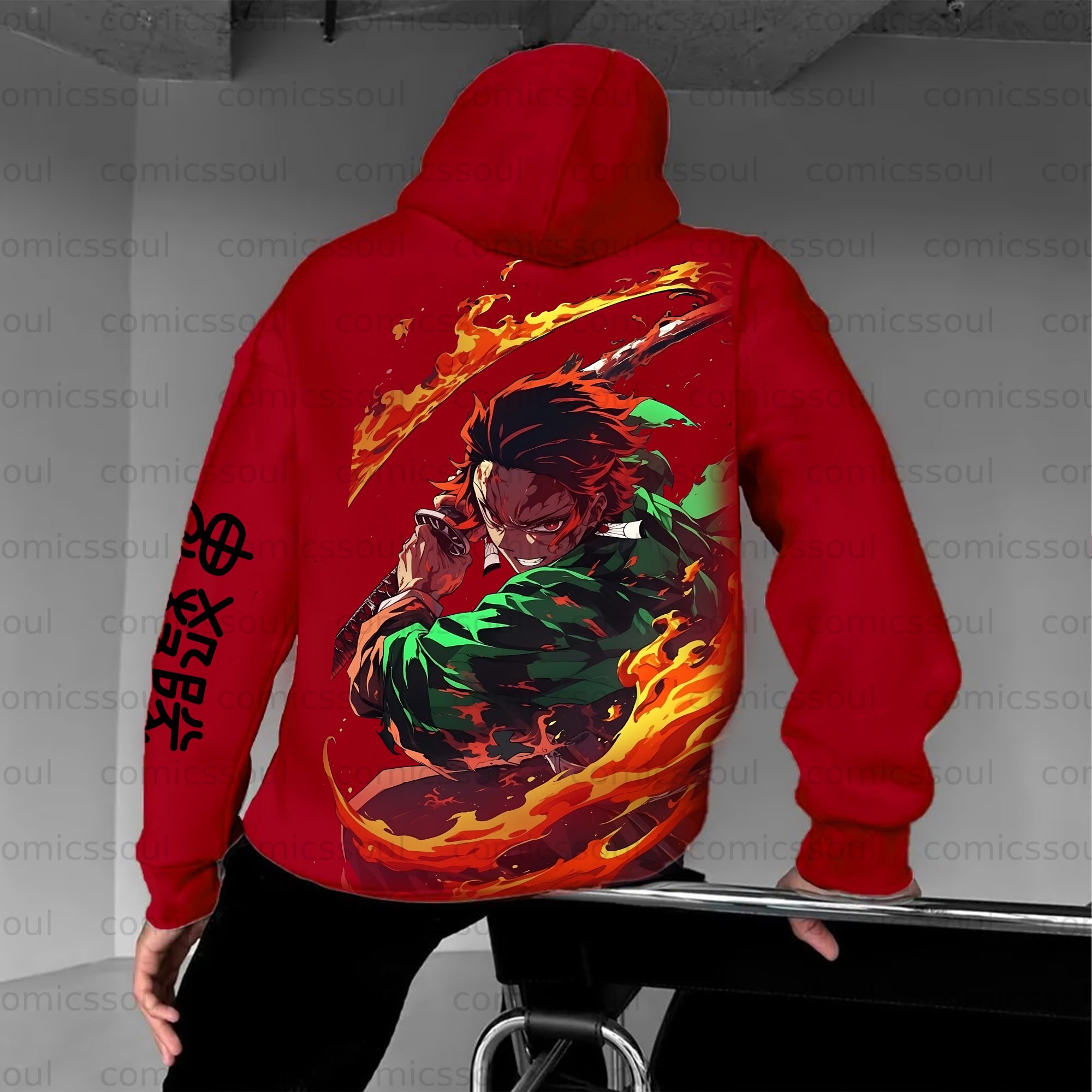 Unisex Anime Graphic Streetwear Vintage Hoodie