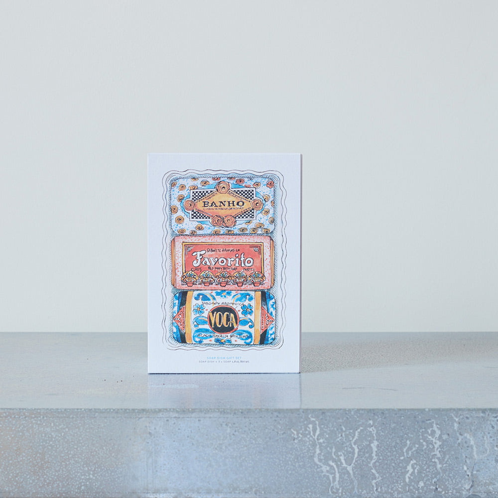 Set 3 savons et porte-savon - Claus Porto