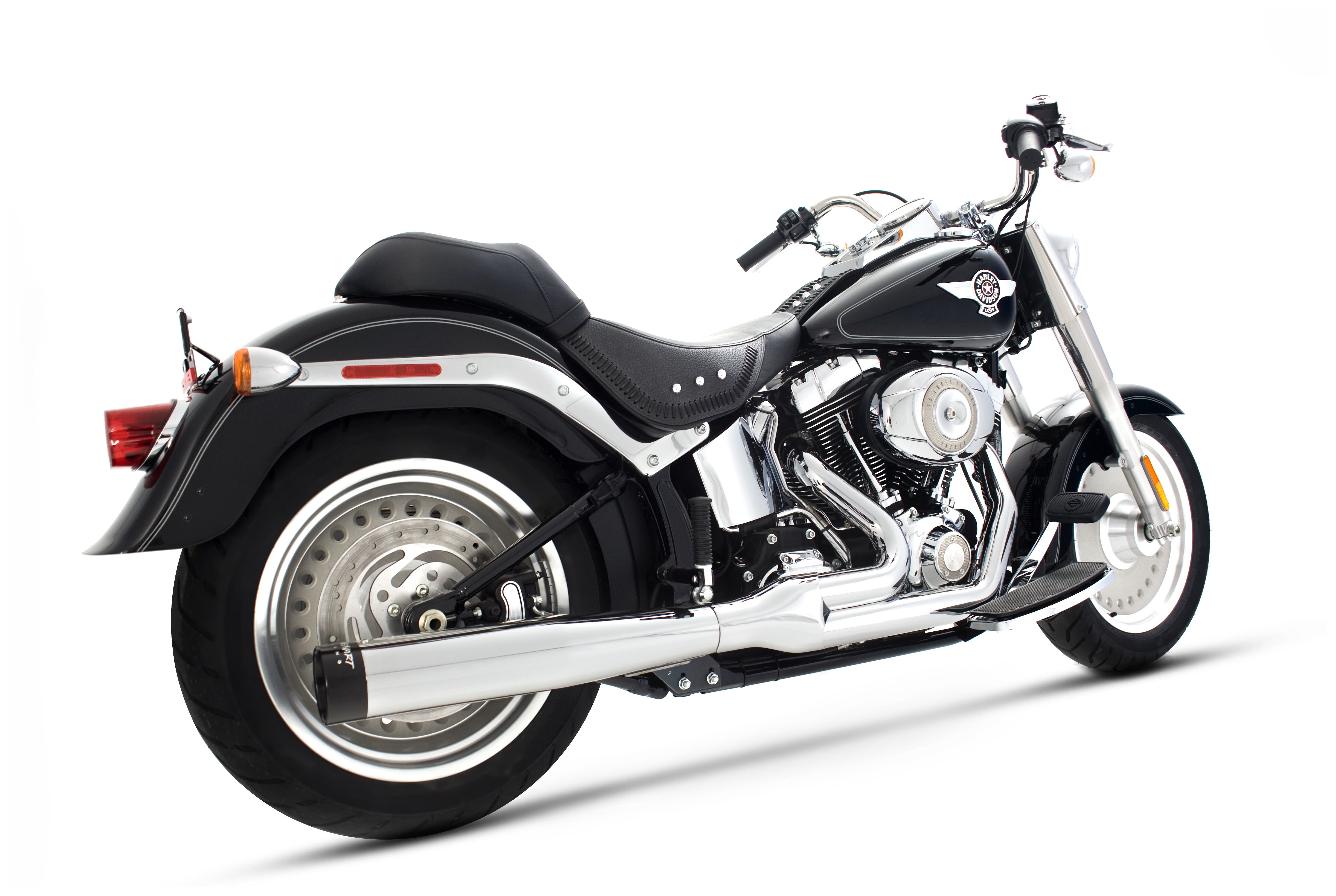 SportsBikeShop Rinehart 2-Into-1 Exhaust For Harley