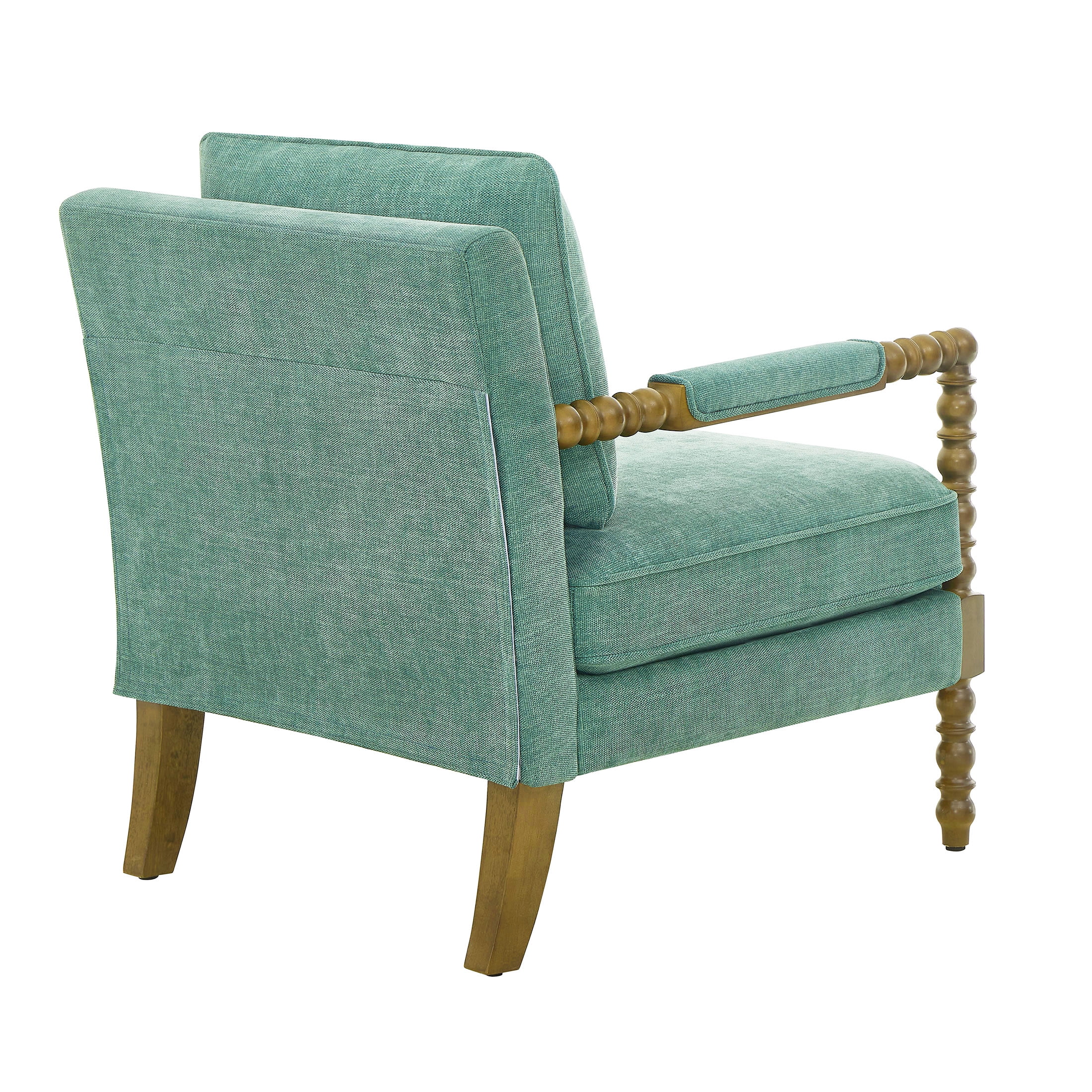 Pioneer Woman Harper Spindle Accent Chair, Jade Fabric Upholstery - Image 13