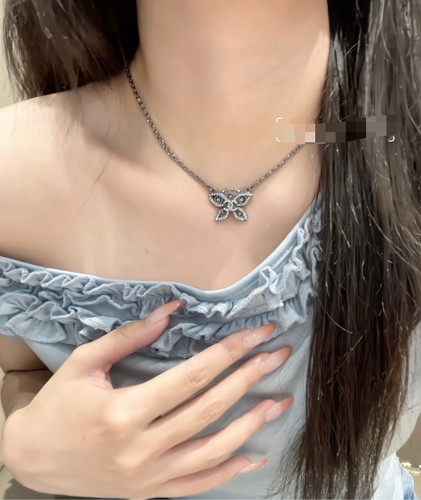 Chanel Hollow Butterfly Necklace - Original Replica Club