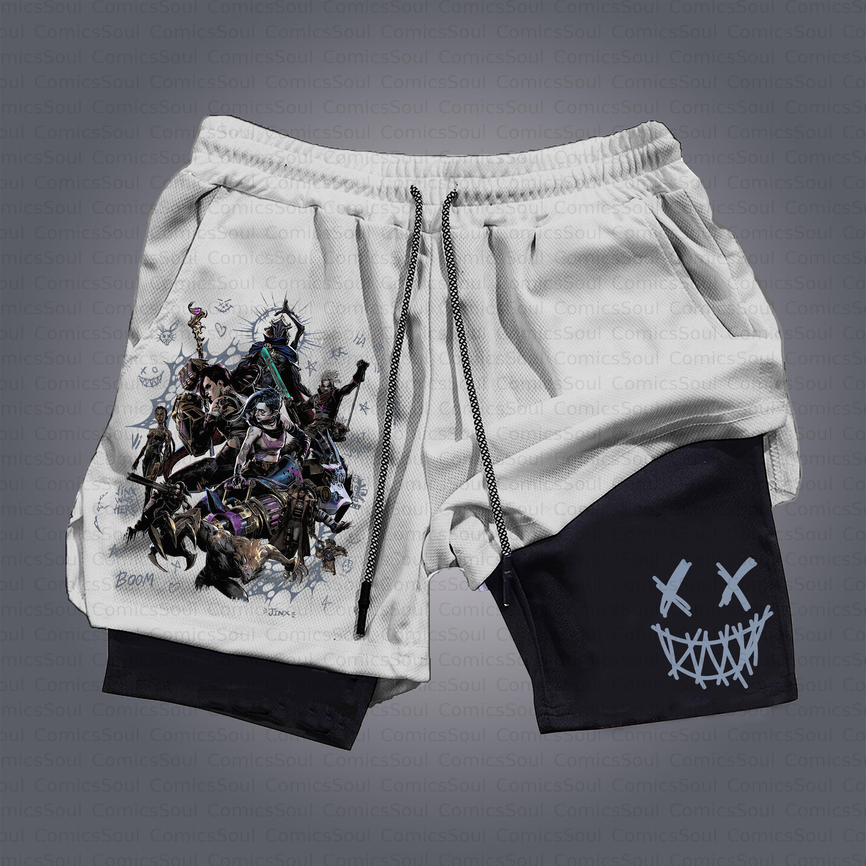 Unisex Casual Anime Style Shorts