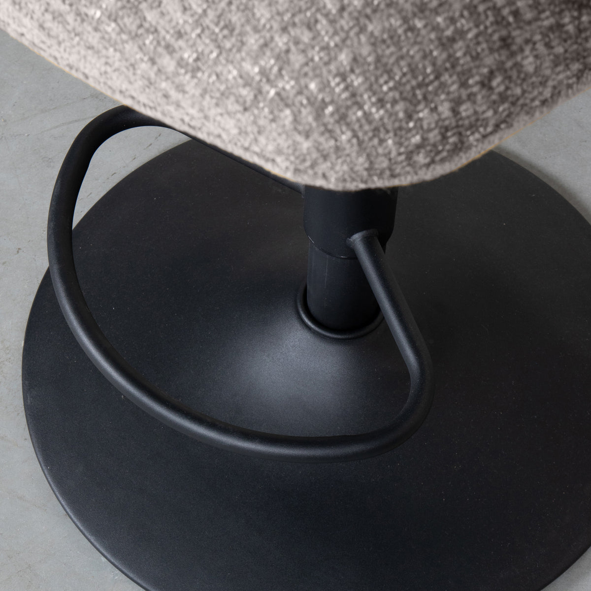 LABEL51 - Barkruk Vino - Stone Elite - Zwart Metaal