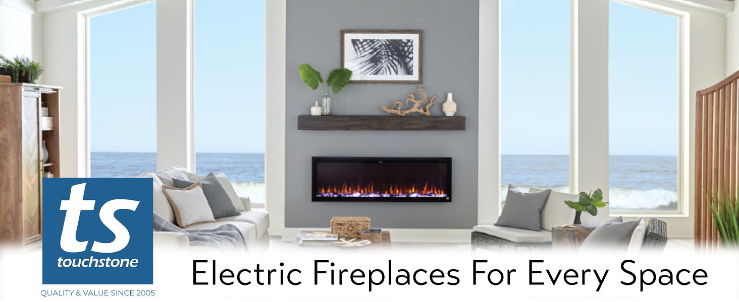 Touchstone Forte Elite Smart WiFi-Enabled Electric Fireplace