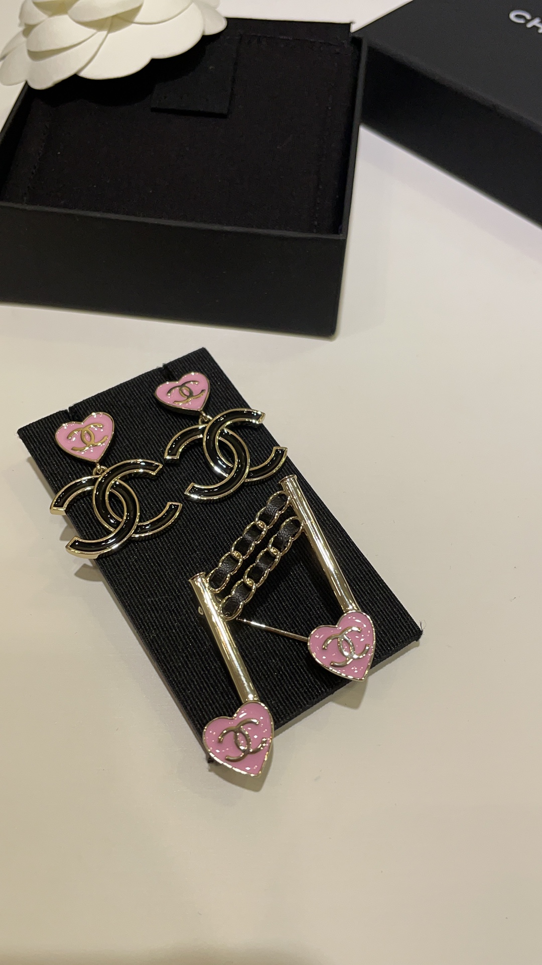 Chanel Pink Heart Note Brooch - Original Replica Club