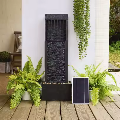 Teamson Home 37.99" Athena Outdoor Solar Powered Water Fountain