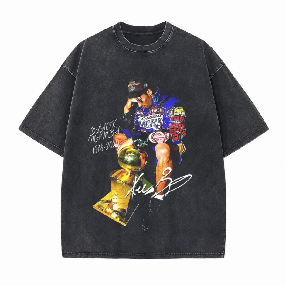 Vintage Championship Jacket Graphic Printed Unisex Washed T-Shirt