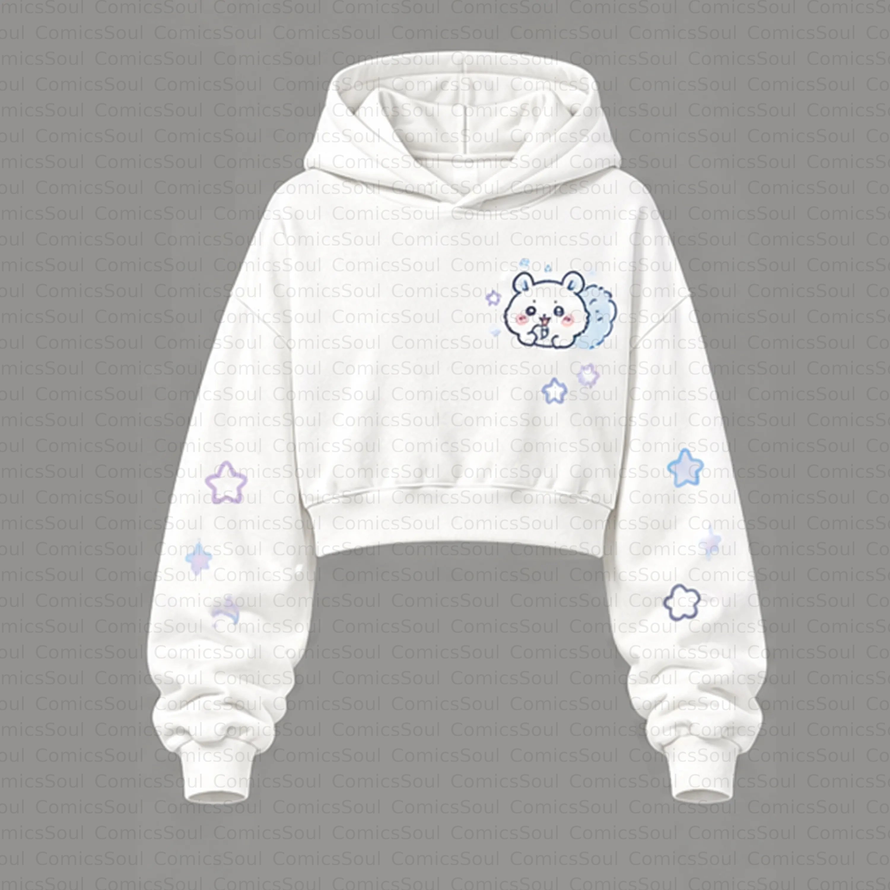CHIIKAWA Cropped Long Sleeve Hoodie & High Waist Jogger Pants Two Piece TeeThreads Sustain the Scene with Custom Apparel