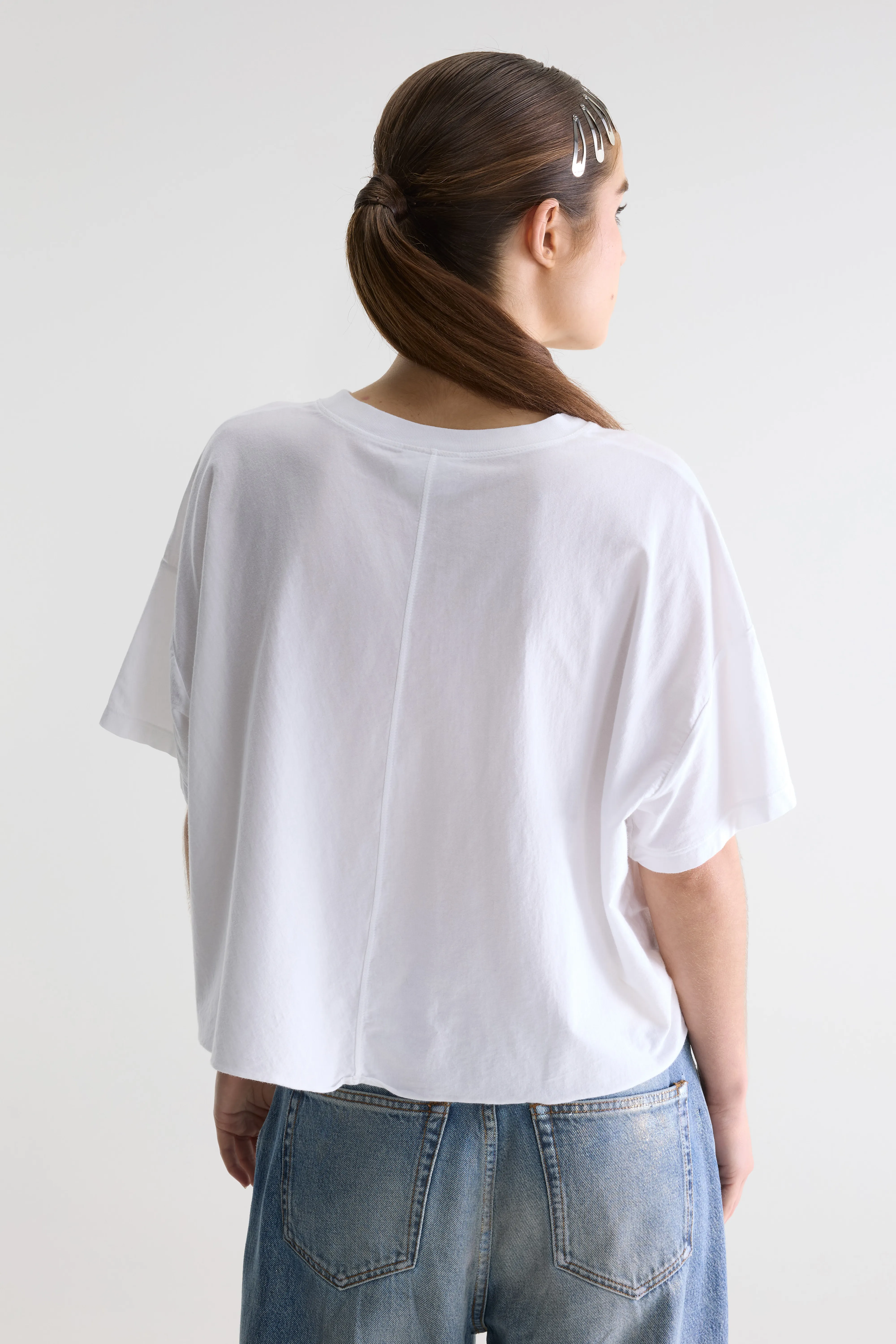 Bellerose Farpy cropped t-shirt (261 / W / WHITE)