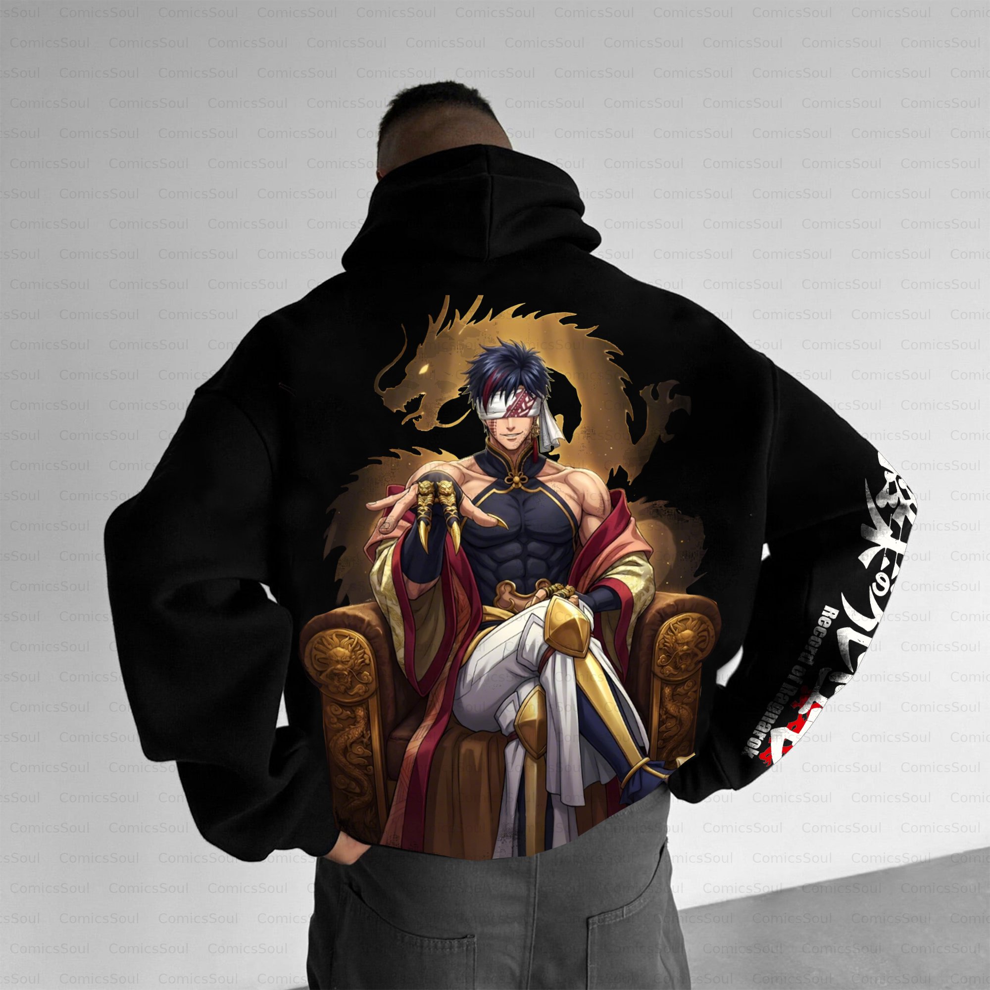 Unisex Anime Inspired Vintage Plush Hoodie