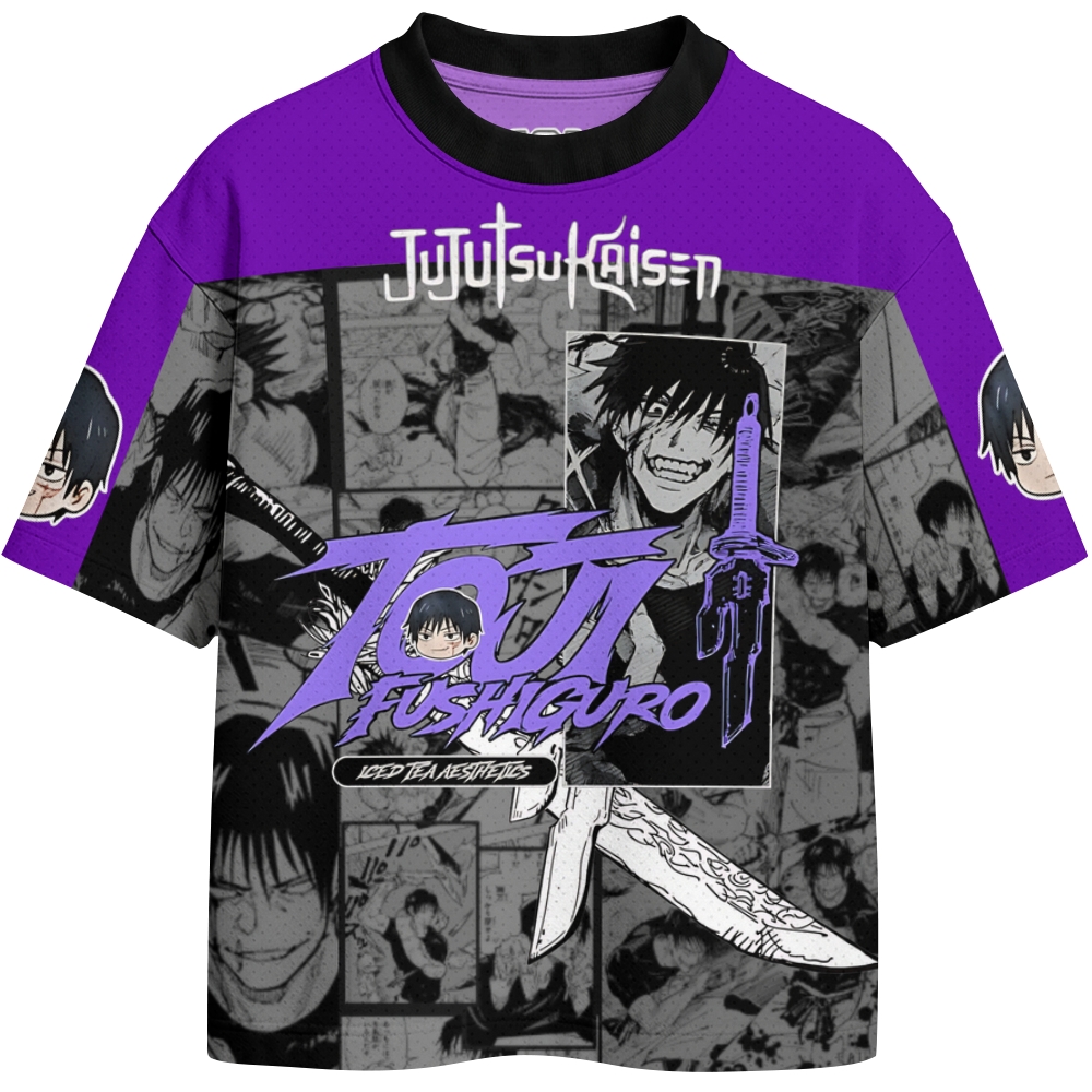 Jujutsu Kaisen Crew Neck Football Jersey