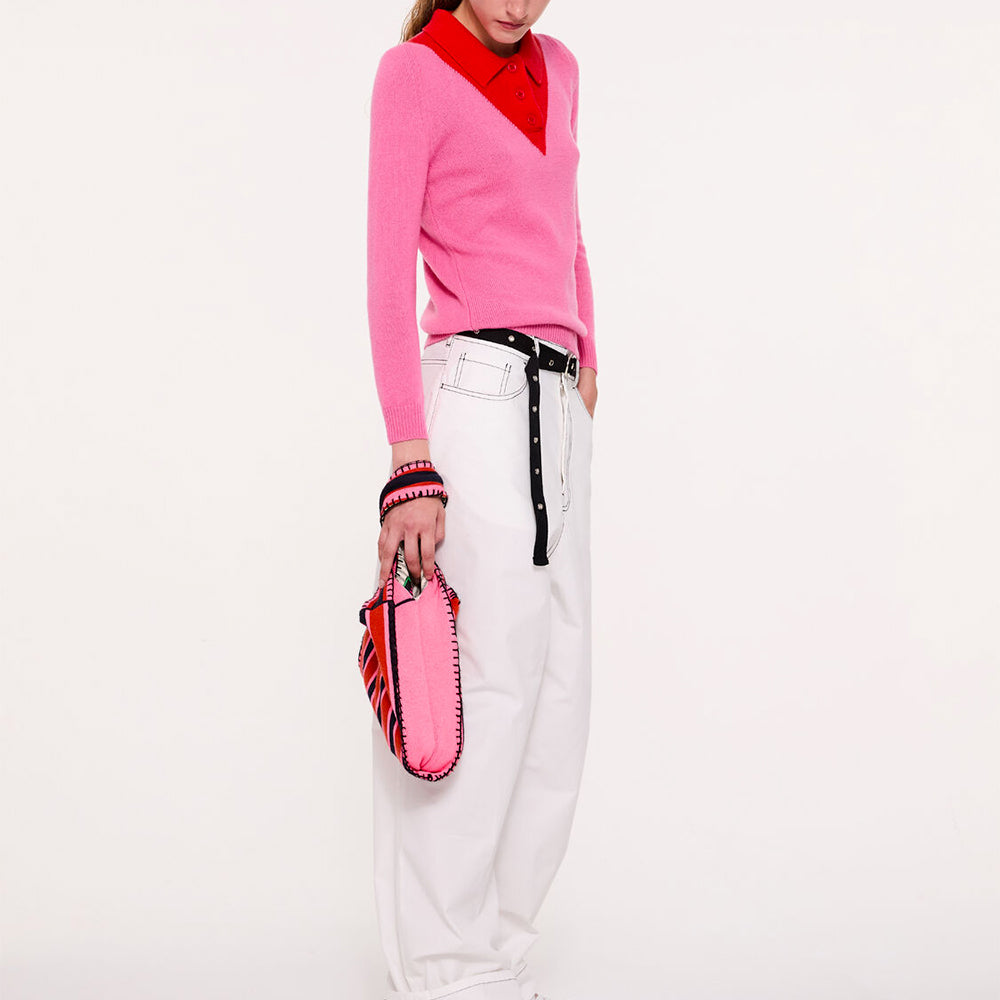 La Fetiche - Sac Bee - Rouge Neon Rose et Marine