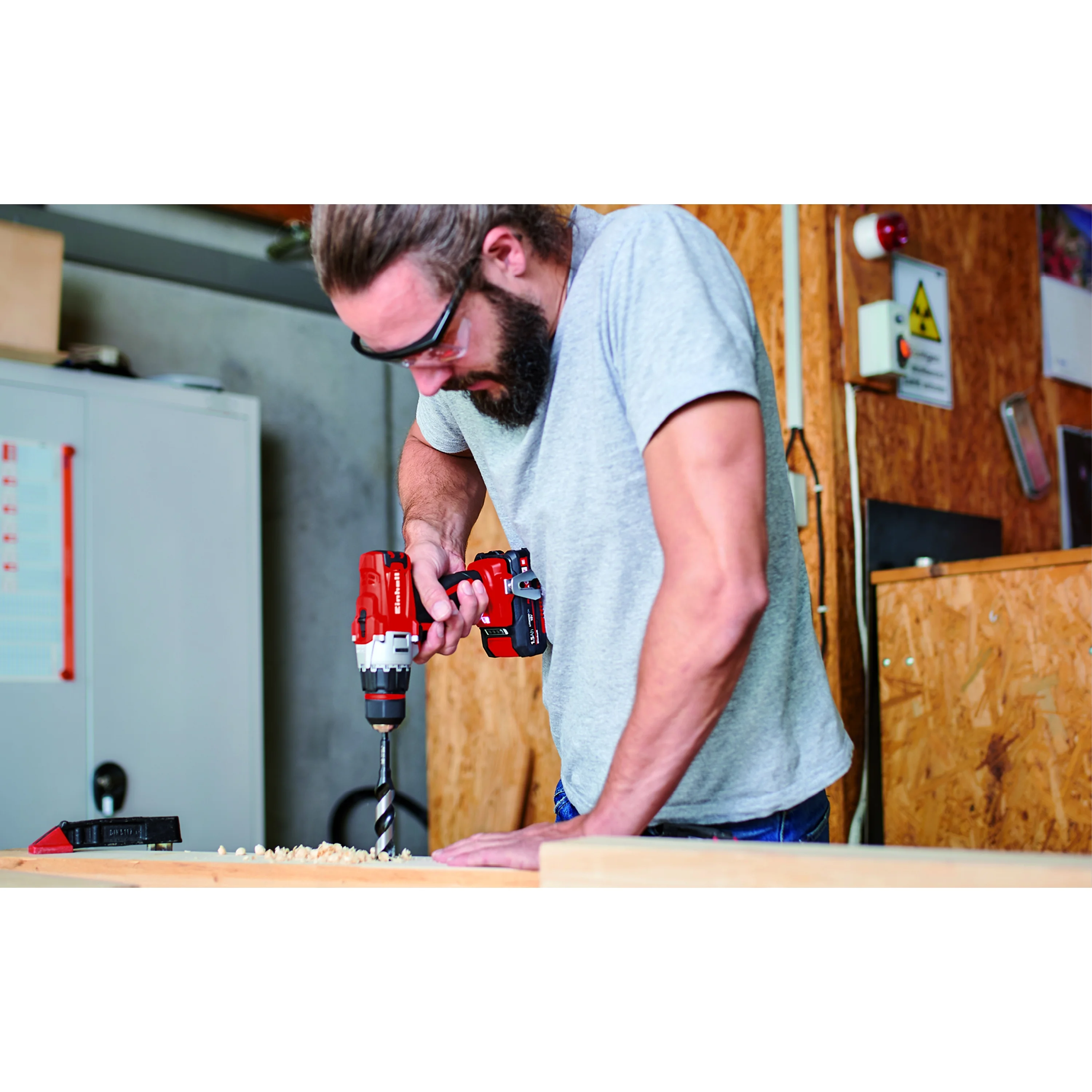 Einhell TE-CD 18/2 Li 18-Volt Power X-Change Cordless Drill Workshop Power Tool Kit, 3/8-Inch, W/ 1.5-Ah Battery - Image 4