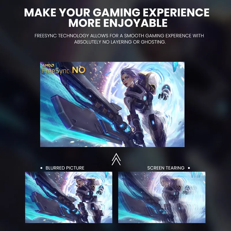 CRUA 24 inch 180Hz Curved Gaming Monitor FHD 1080P, Black - CR240DM - Image 6 CRUA 24 inch 180Hz Curved Gaming Monitor FHD 1080P, Black - CR240DM - Image 6