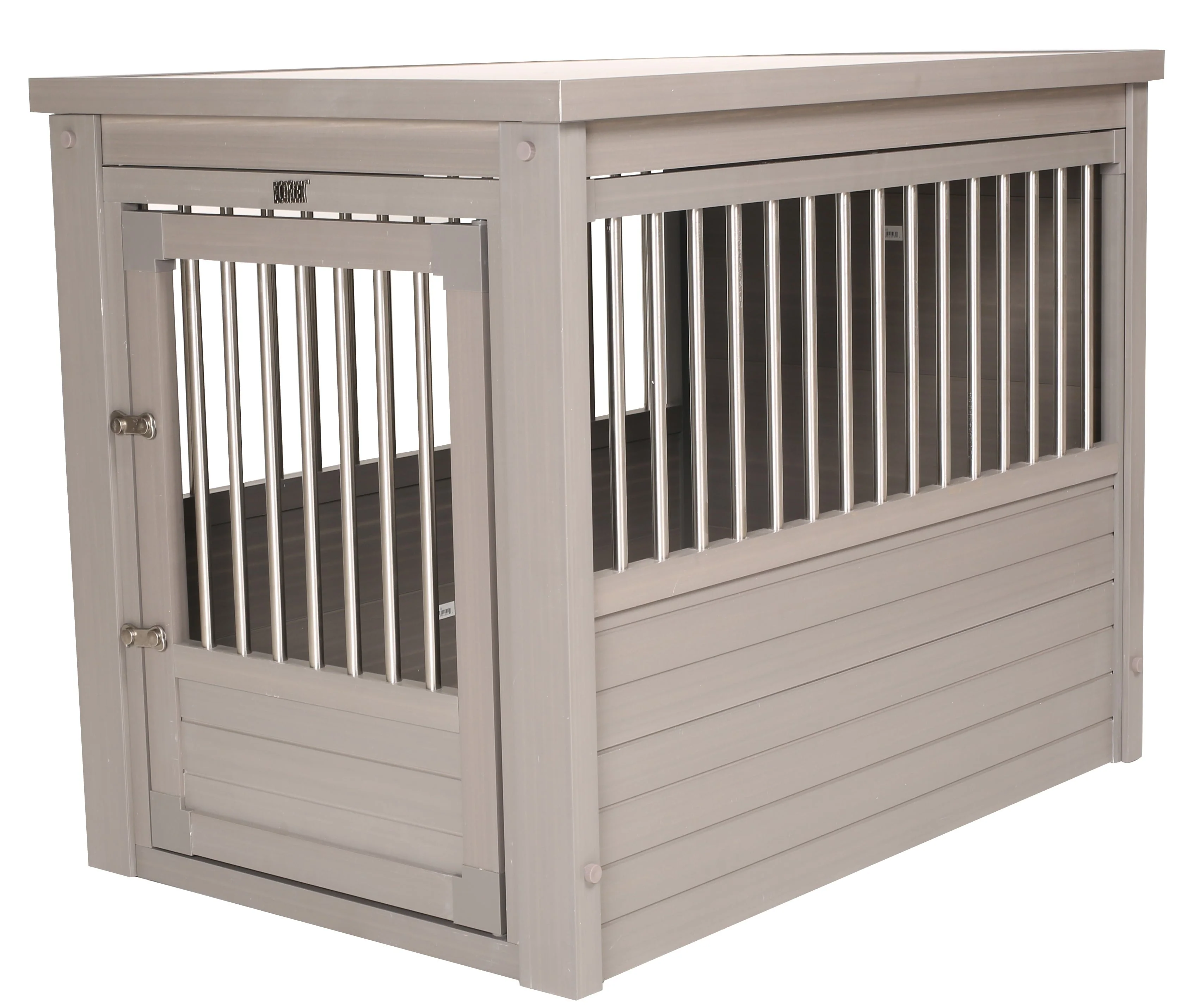 ECOFLEX® Dog Crate End Table - Grey Large - Image 9