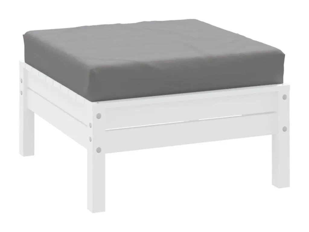 Cojín para sofá de palets en tela Oxford gris 60x60x8 cm. ivq3654627