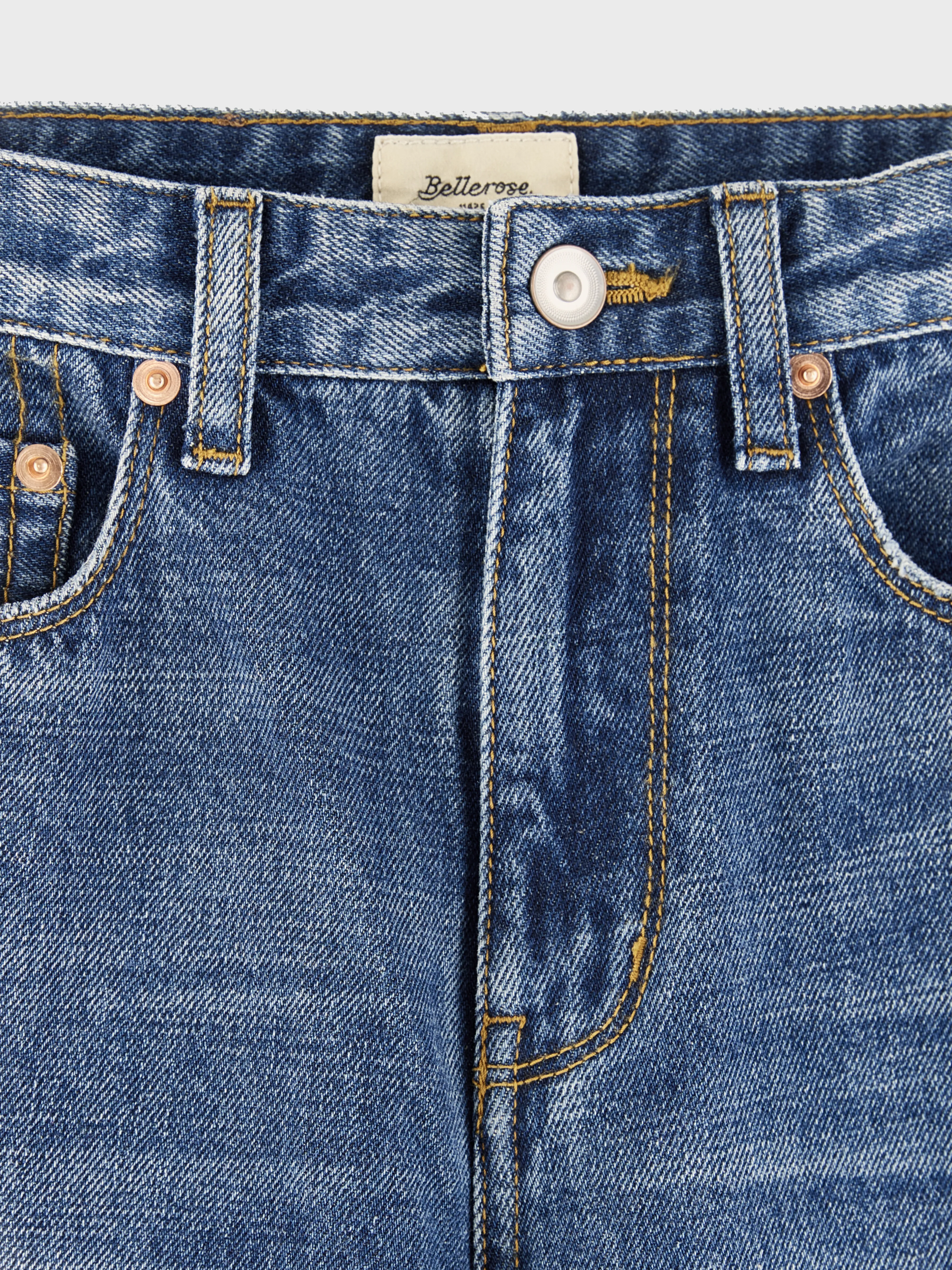 Bellerose Peters wide mid-blue jeans (242 / B / VINTAGE MD BLUE)