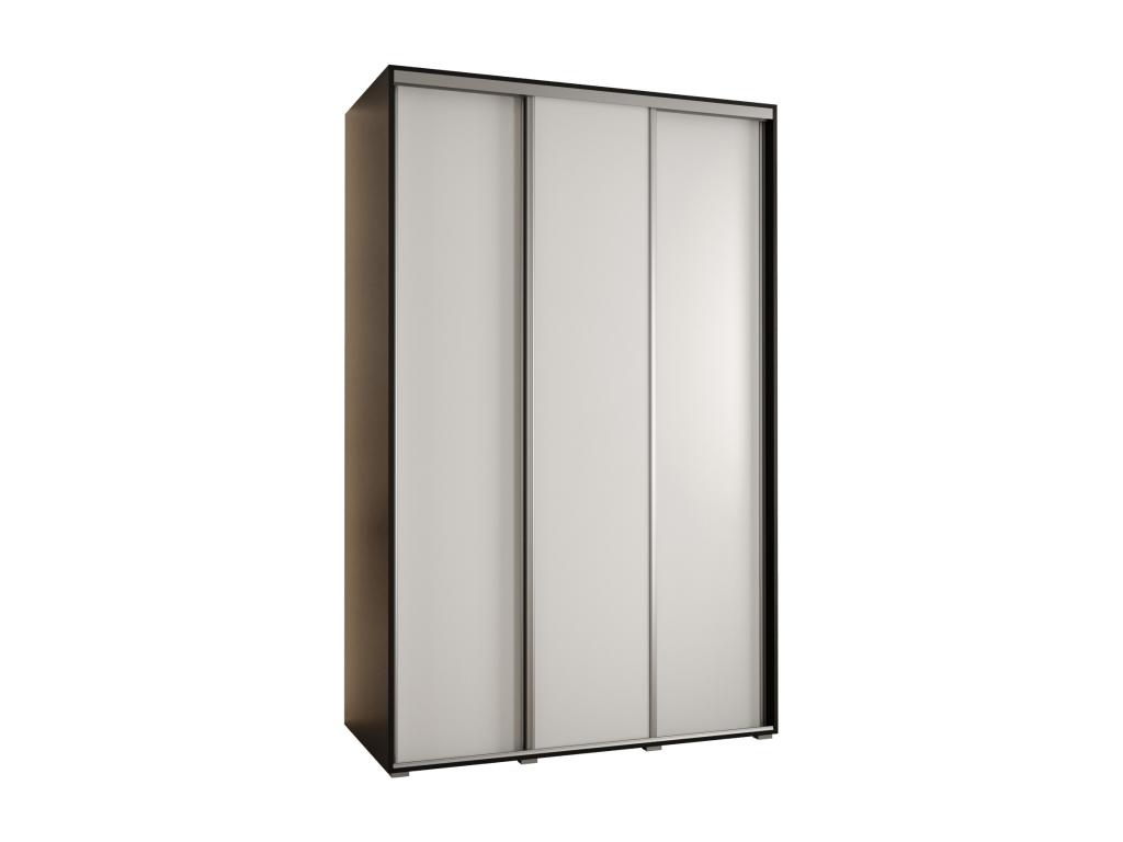 ARMARIO Abodeia 1 DE PUERTAS CORREDERAS 235 - 2/160/45 3 puertas Negro/Blanco/Plata