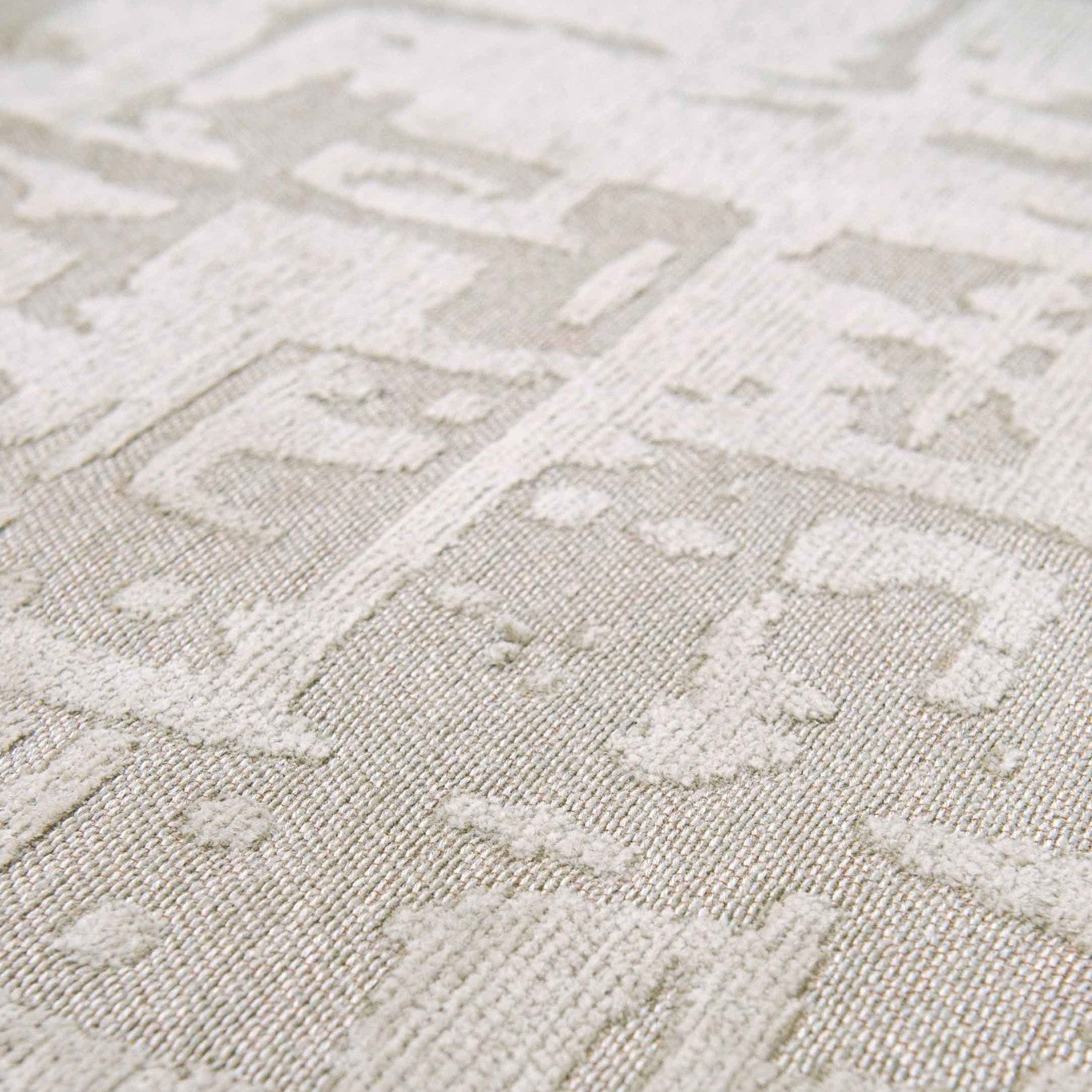 Louis de Poortere Structures Runner 80 x 250 cm - Dry Beige