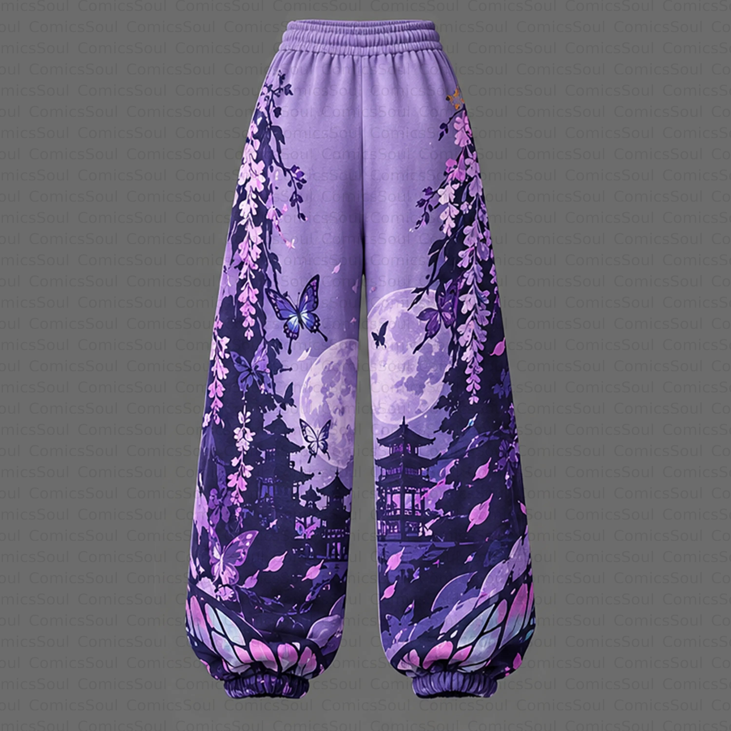 Demon Slayer Cropped Long Sleeve Hoodie & High Waist Jogger Pants Two Piece TeeThreads Sustain the Scene with Custom Apparel