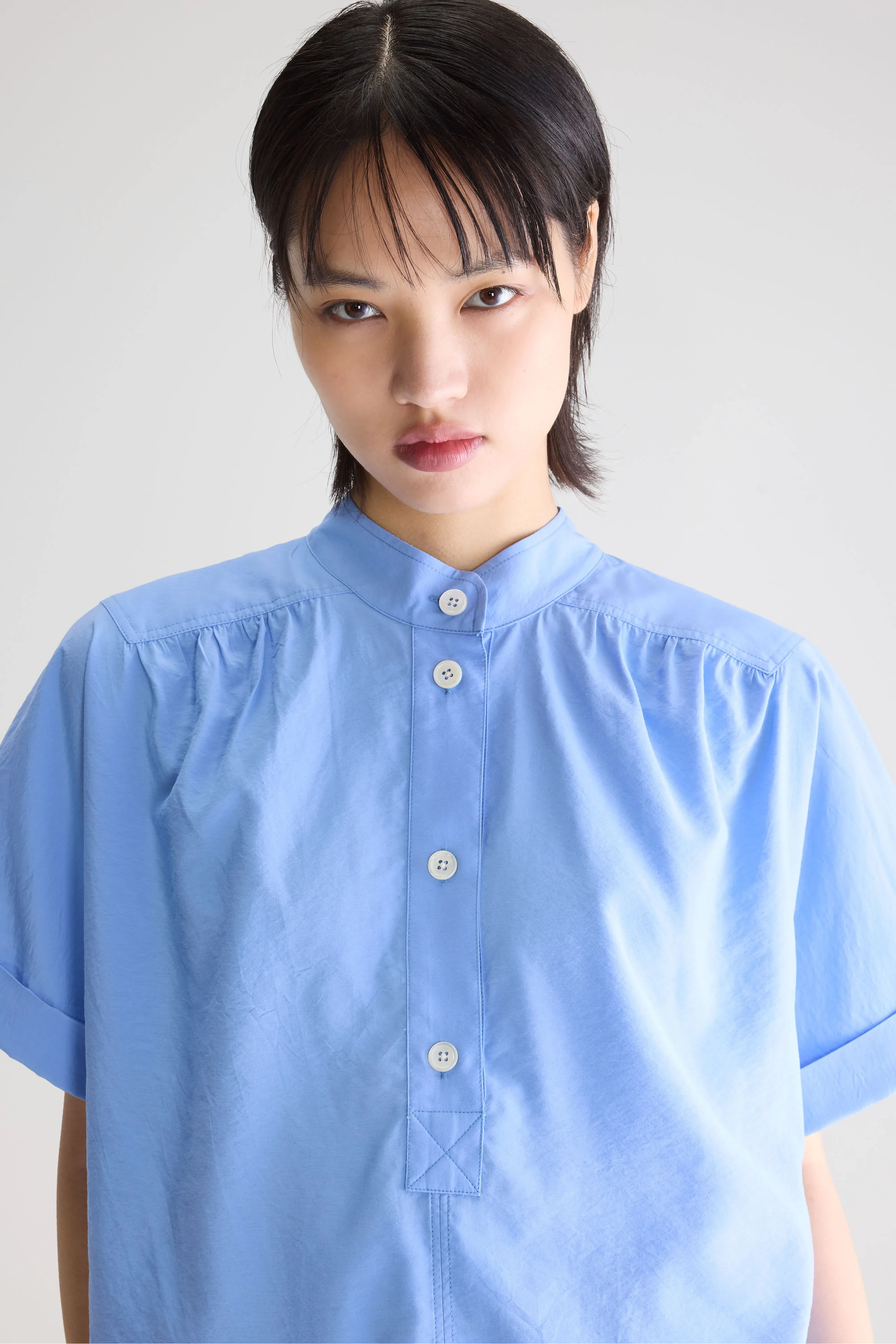 Bellerose Pear short-sleeve blouse (261 / W / BLUE SHIRT)