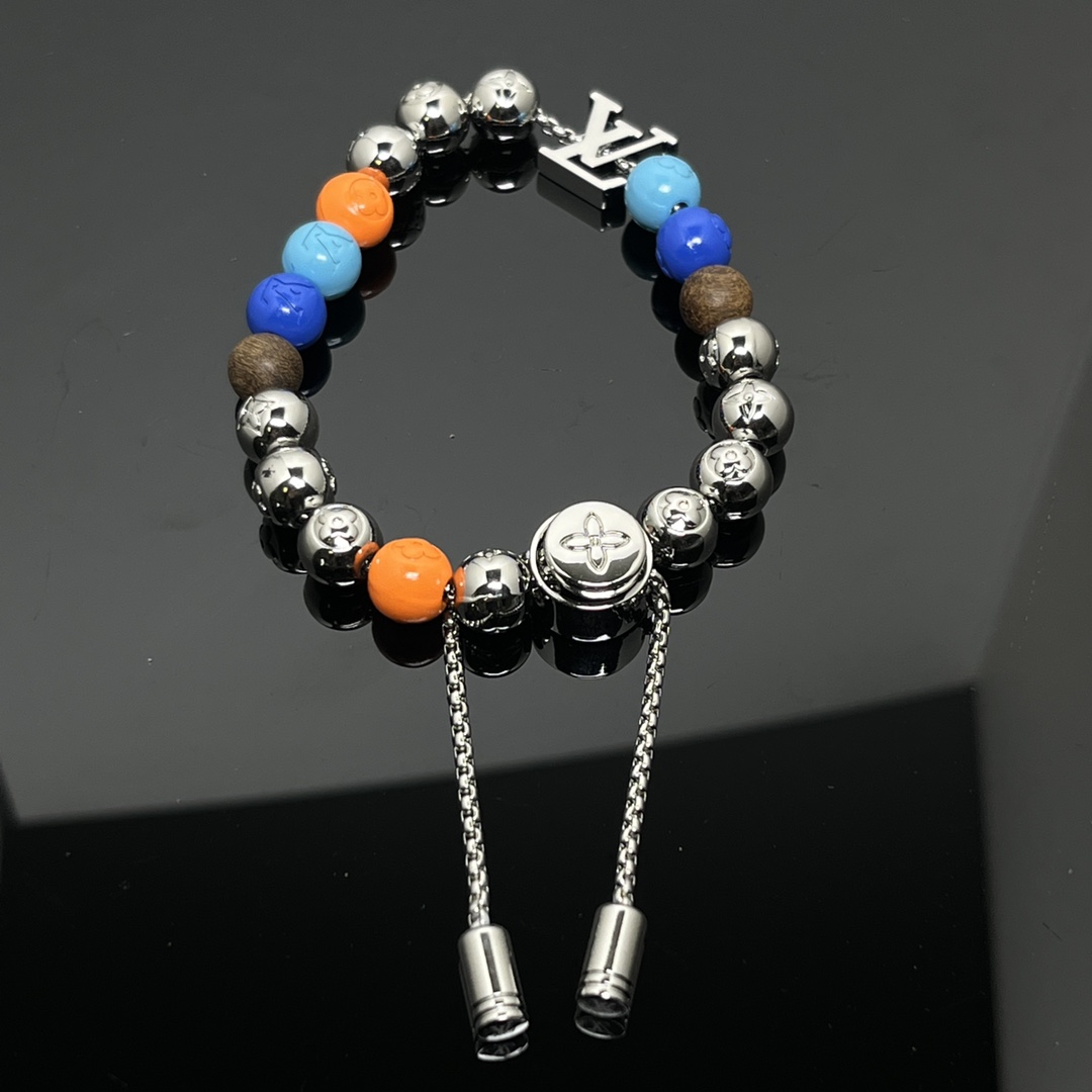 Louis Vuitton Chain Pullable LV Surfin' Beads Bracelet - Original Replica Club