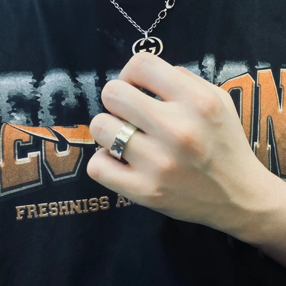 Louis Vuitton Debossed Monogram Men's Ring - Original Replica Club