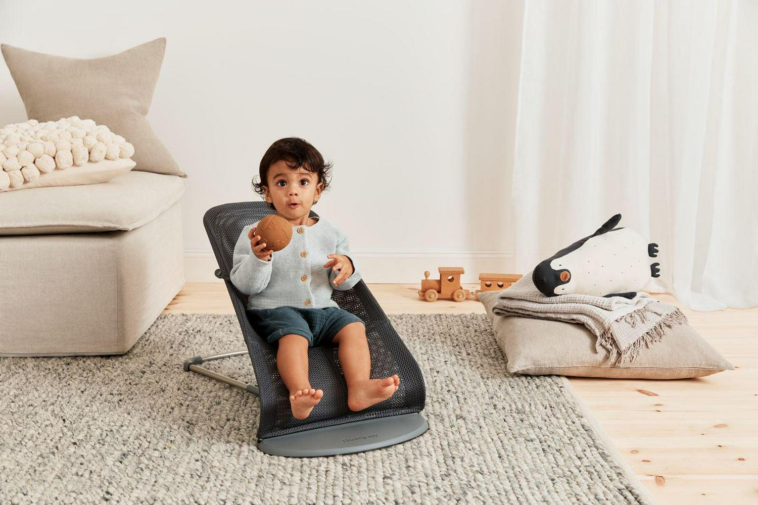 BabyBjorn Bouncer Bliss - Anthracite. Mesh - Image 5