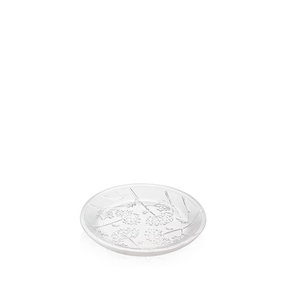 COUPELLE PLATE OMBELLES - CRISTAL INCOLORE