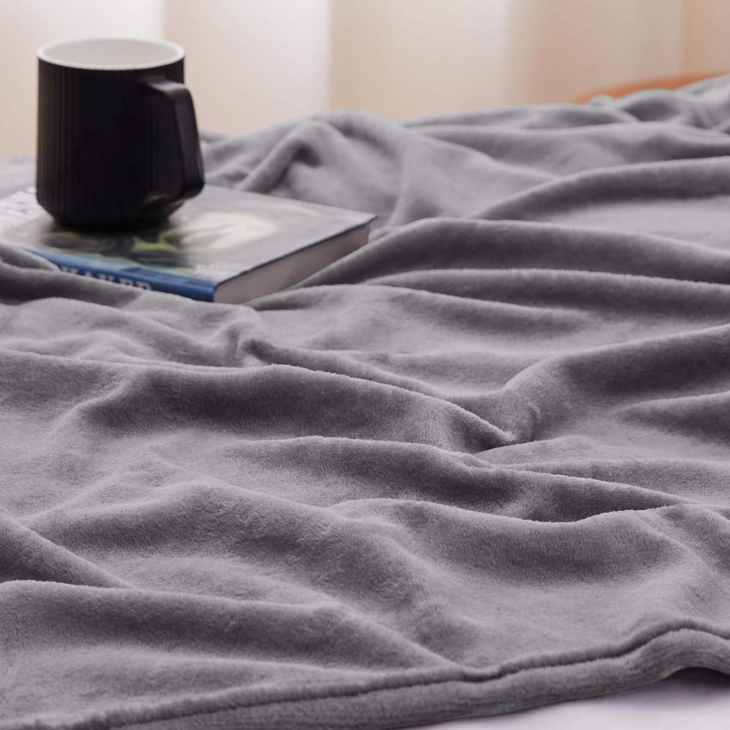 Lightweight Flannel Fleece Throw Blanket, Super Soft Warm Fuzzy Blanket for Couch Bed Home Hotel Use