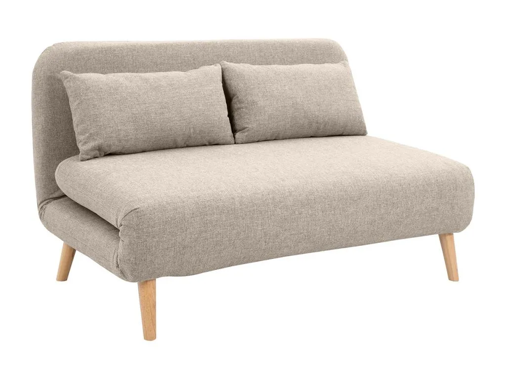 Sofá cama de 2 plazas convertible en tela Boverdeco y Boverdeco