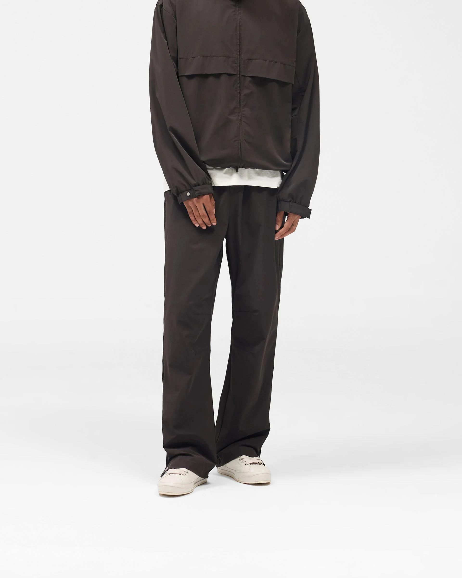 Initial Nylon Track Pant - Coffee