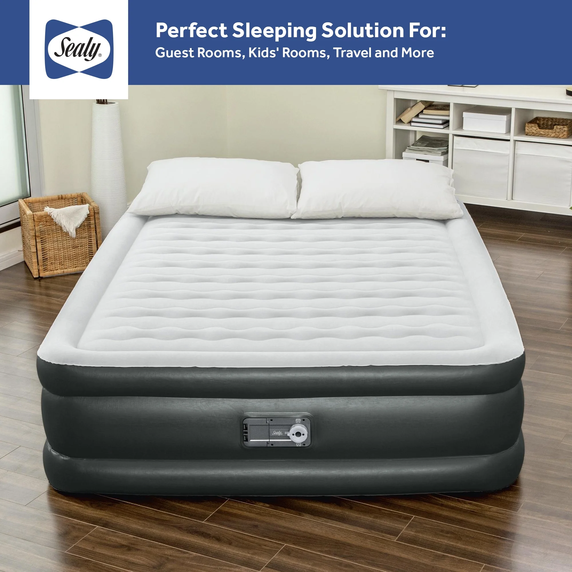 Sealy Tritech 20" Air Mattress Inflatable Bed Twin with Built-In AC Pump - Image 17