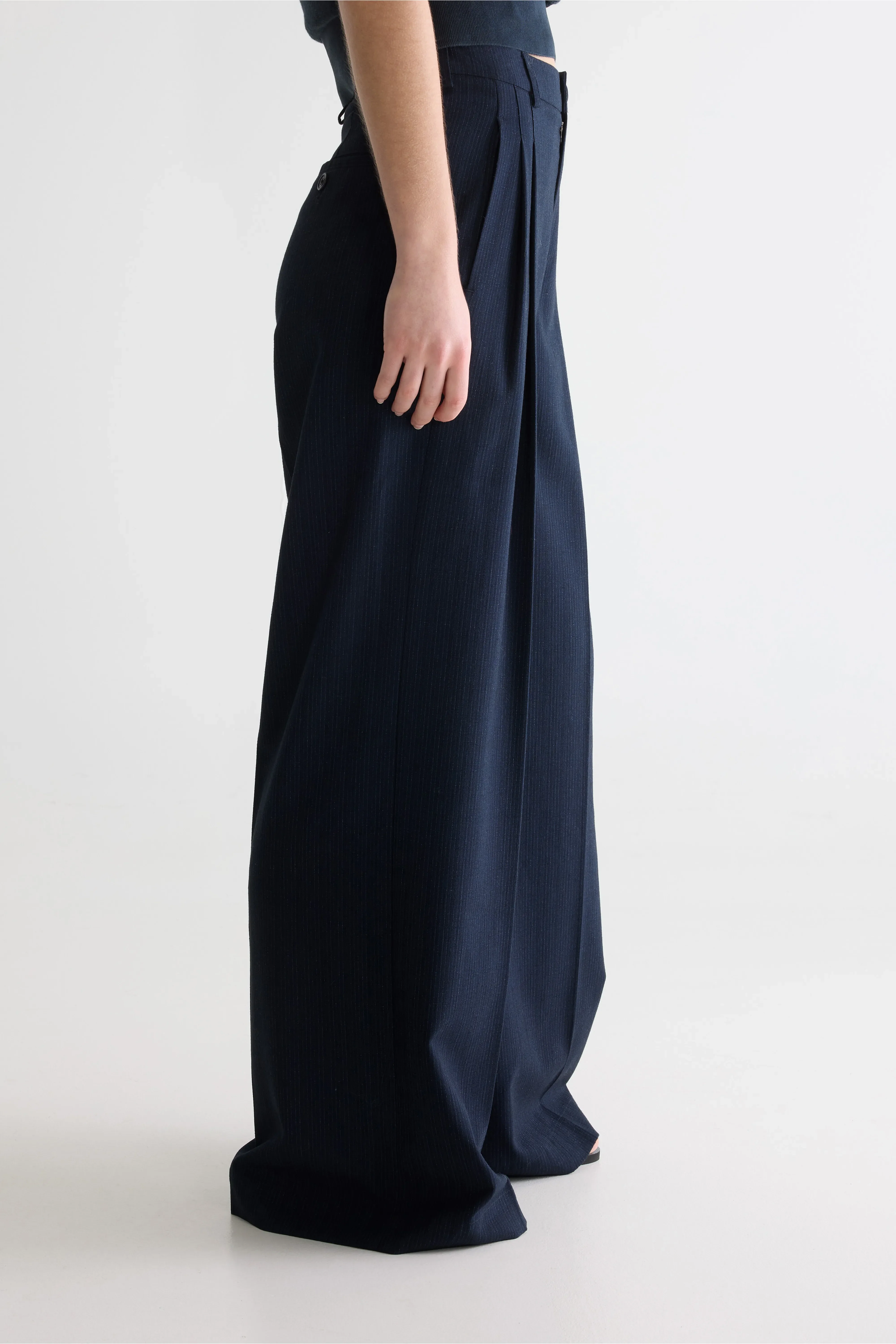Bellerose Volkert wide tailored trousers (261 / W / STRIPE A)