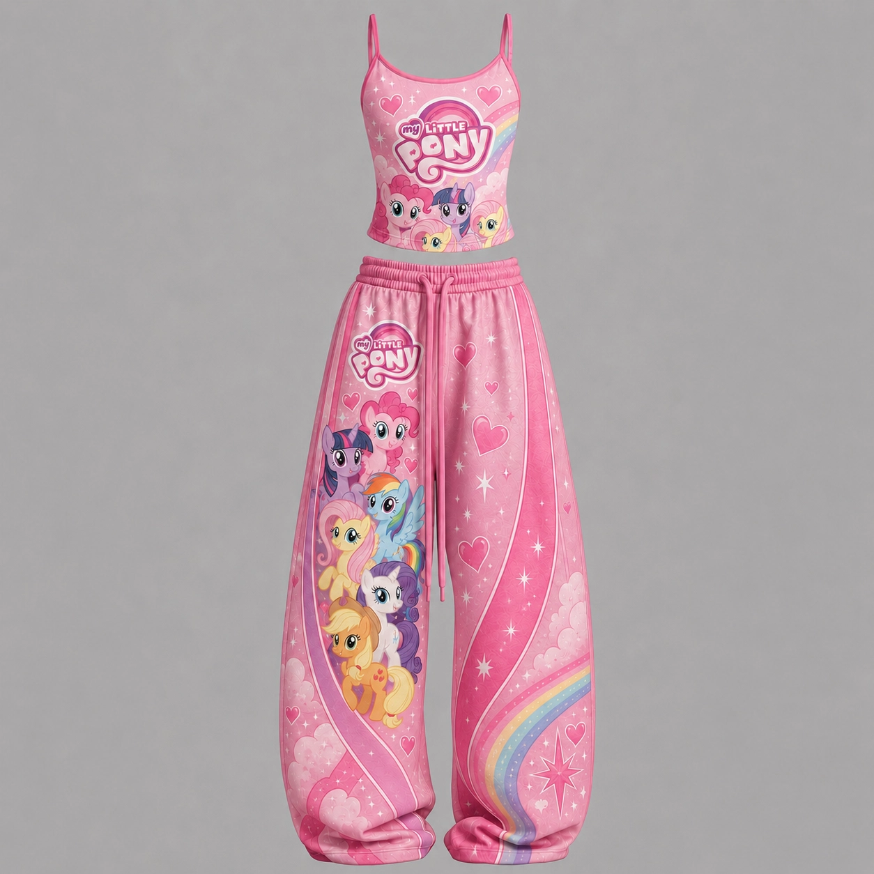 My Little Pony Top & Elasticated Trousers Two-Piece Set TeeThreads Sustain the Scene with Custom Apparel