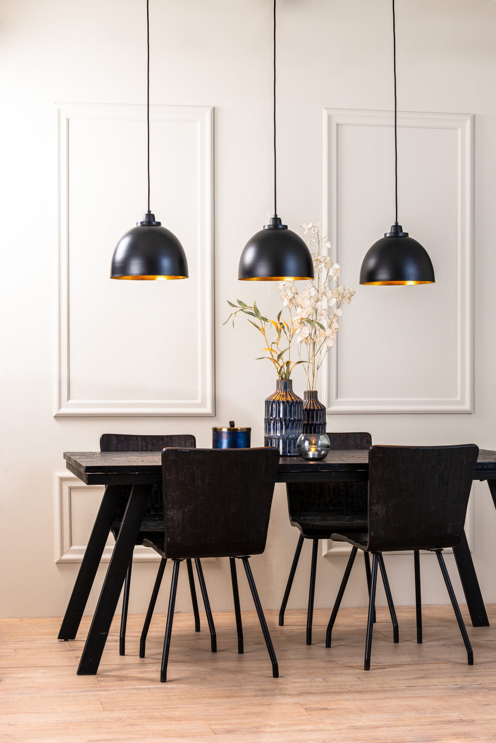 Light & Living Hanglamp Kylie - Zwart - 135x30x26cm - 3L
