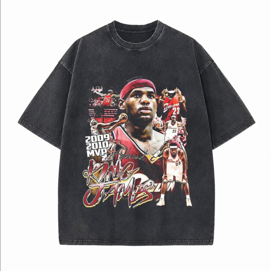 Basketball MVP Printed Unisex Washed T-Shirt